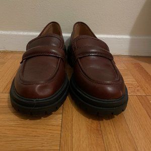 Madewell Bradley Lugsole Loafer - Cherry Wood